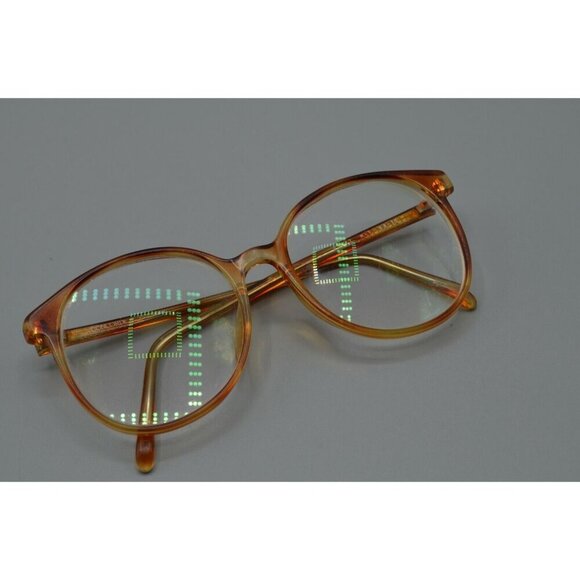 Concorde Eyeglasses Frames Orange Plastic Secretary Geek Chic 53^18 140mm Vtg - Picture 10 of 11